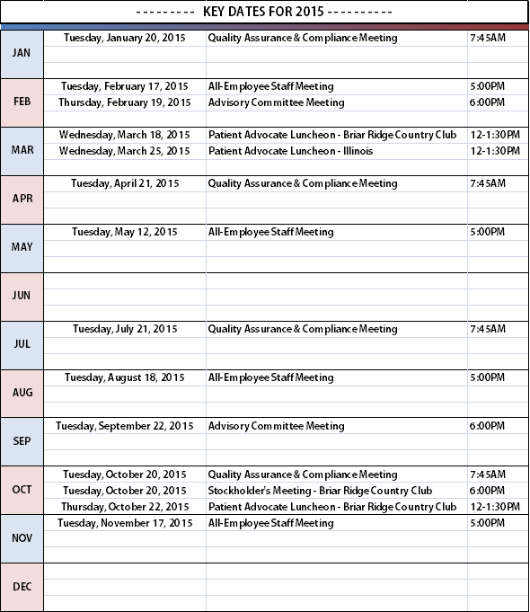 Upcoming Events/Luncheons